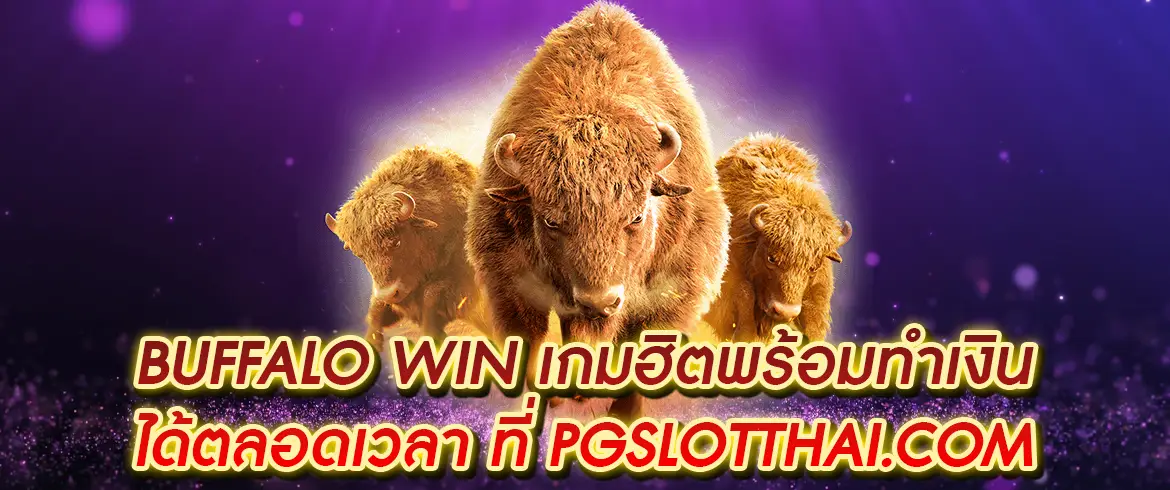 Buffalo win เกมสล็อตควายพาบวกกับ PGSLOT ตลอด 24 ชั่วโมง